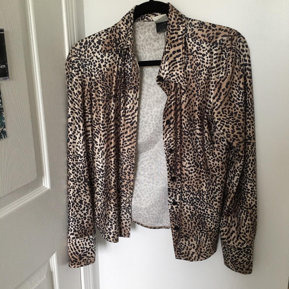 Leopard button down shirt - Picture 3 of 4